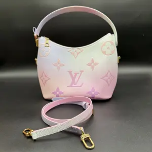 Pre-owned Louis Vuitton leather Shoulder Bags Marshmallow Sunrise Pastel Collection Limited Edition Shoulder Bag with Monogram Pattern