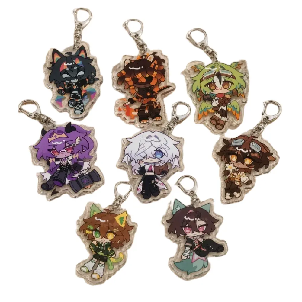 Unstable Universe ParrotX2, FlameFrags, SpokeIsHere & Wemmbu Acrylic Keychain, Bag Charm, Gift for Friends