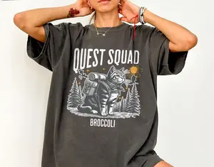 Onyx Storm Shirt, Quest Squad Broccoli Graphic Tee, Fourth Wing Merch, Xaden Riorson Romantasy Fan Ridoc Shirt