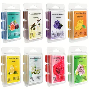 8 aromatherapy candles/box, vacuum molded wax block, soy wax, holiday and wedding gift box Freshener Perfume