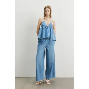 H&M Pull-on denim trousers