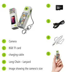 The G10 Mini Camera is a portable keychain camera equipped with an 8GB memory card, a 230° rotating lens, an LCD screen, and Keychain Lanyard, a compact camera ideal for vlogging, sports, holiday gifts, travel