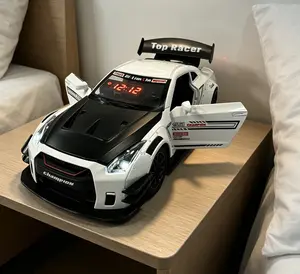 Sports Car Alarm Clock Hyper Car Alarm Clock, Spray Supercar with Engine Sound & Light Effect Alarm Clock