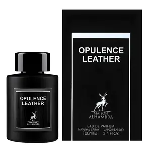 Maison Alhambra Opulence Leather for Men Eau de Parfum Spray, 3.4 Ounce