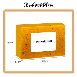 Traditional Handmade Organic Natural Vegan Turmeric Soap Bar - Anti-Aging Skin Lightener, Evens Skin Tone - Absolutely Pure Natural Soap