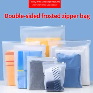 10pcs Matte Transparent Storage Bags, Reusable Clothing Packaging Bags, Clothes Shoes Towels Toiletries Underwear Travel Packing Cubes, Travel Organizer, Travel Home Organizer, Travel Accessories