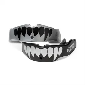 Battle Fangs Football Mouthguard 2-Pack for Adults - Custom Fit & Bold Style - EVER-MOLD™ Composite Technology - $35,000 Dental Warranty
