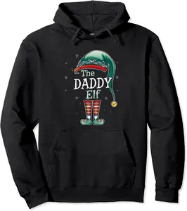 The Daddy Elf Christmas Family Matching Pajama Pullover Hoodie - Phoebeumba Shop 51B09L6Q71TT