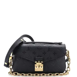 Pre-owned Louis Vuitton material Messenger Bags Pochette Metis Monogram Empreinte Leather East West by Rebag