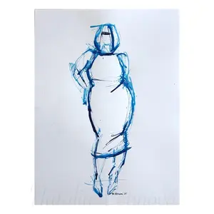 Ink Sketch by Natalia Votinova 9x12 - Original Artwork - Signed