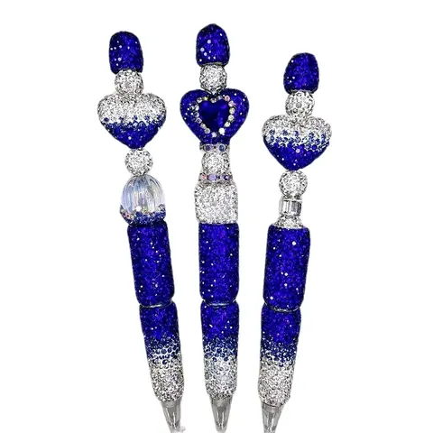 Beaded Blinged Pens - Uniquely Created with Unique Colors and Decorative Beads-sold individually