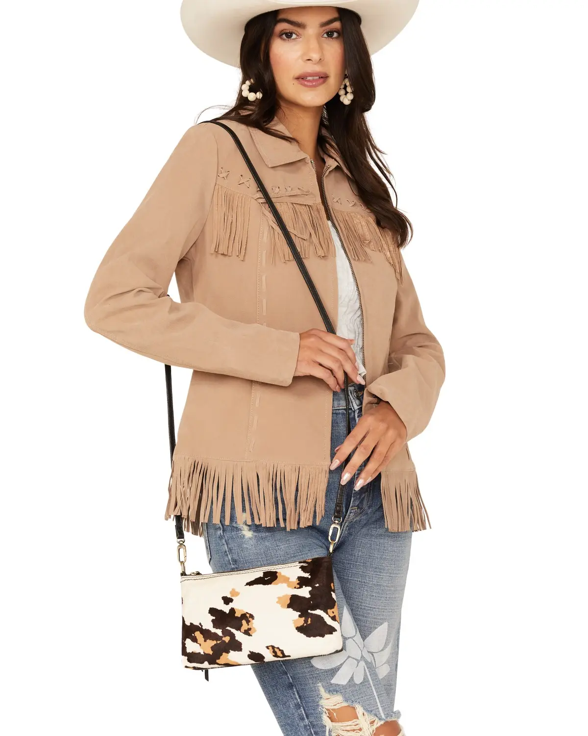 Hobo Women's Women'S Darcy Hair-On Hide Convertible Crossbody Bag - Hr-35810Cowbb