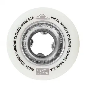 Ricta Chrome Clouds Black 56Mm 92A Cruiser Wheels