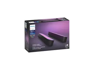 Philips Hue Play White & Color Smart Light, 2 Pack Base kit, Hub Required/Power Supply Included (Works with Amazon Alexa, Apple Homekit & Google Home)