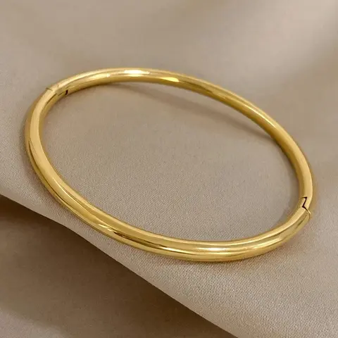 Fashion Stainless Steel Bangle for Women, Metal Cuff Bracelet, Non-Fading Open Design, Tarnish Resistant, Elegant Minimalist Anti Tarnish Bangle, Simple and Elegant, Perfect for Daily Wear and Parties, Ideal Gift