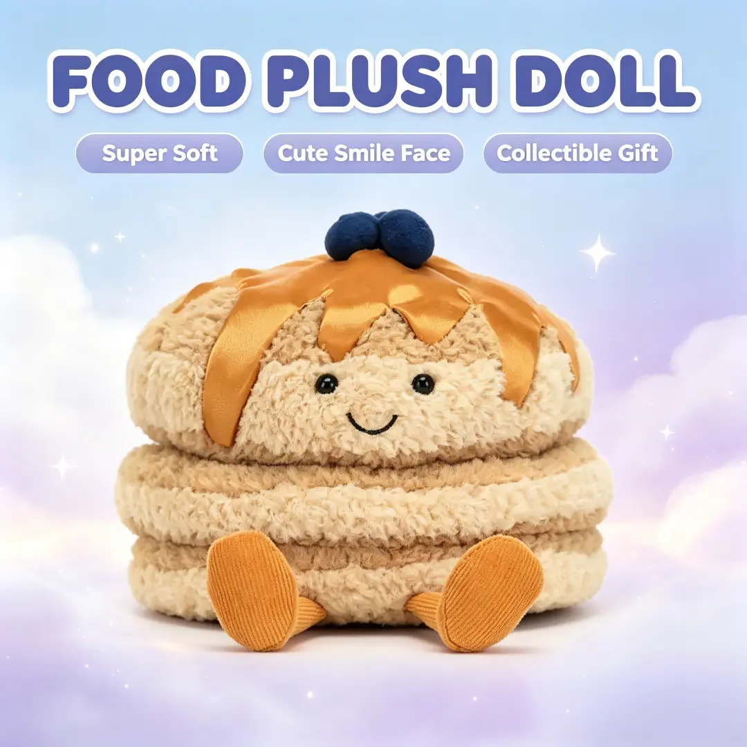 Amuseable Pancakes Plush Toy - Cute Pancake Stack Soft Toy,cute girly gifts,stuffed animals