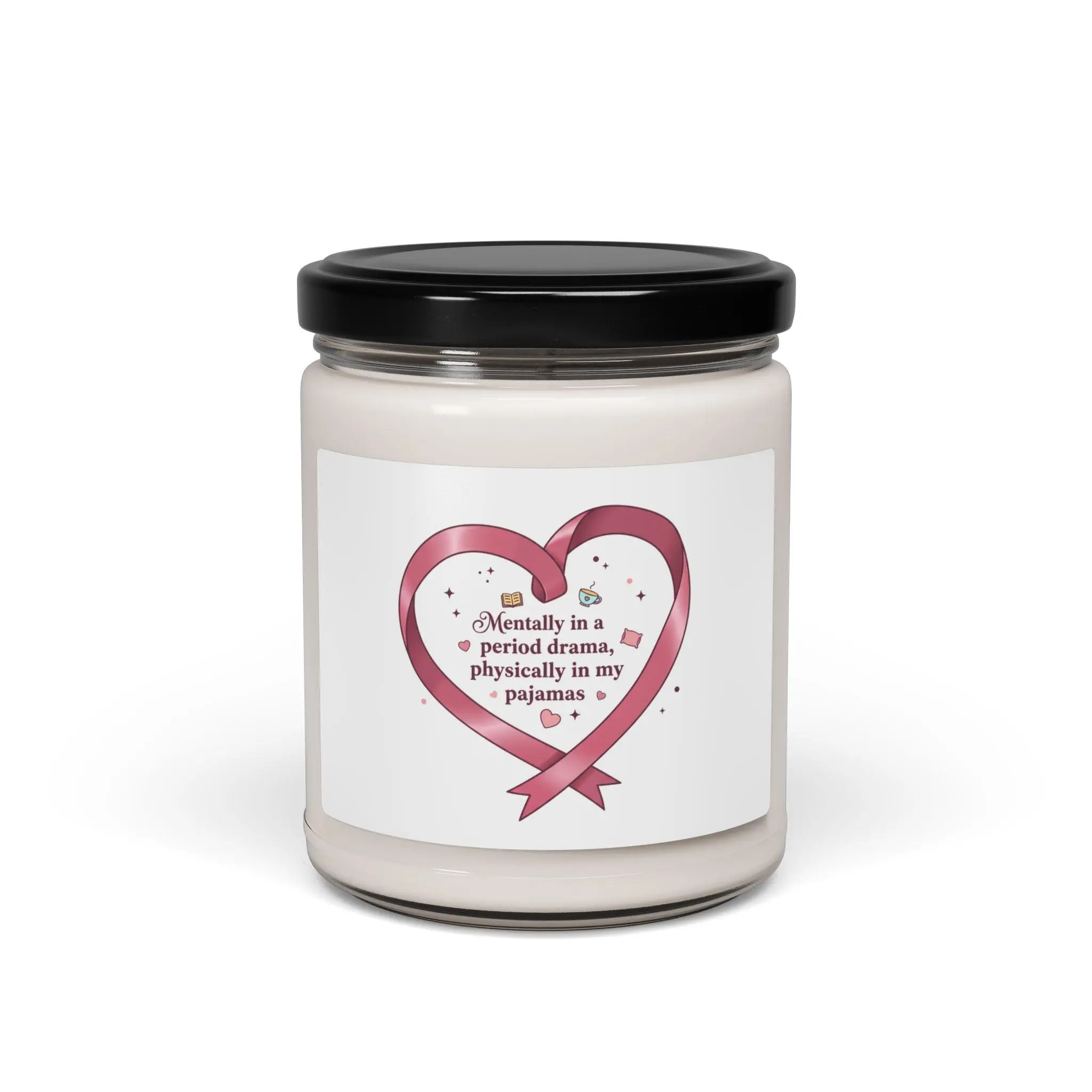 Mentally In A Period Drama Soy Candle | Coquette ribbon, pastel humor