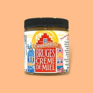 Bruges Crème de Miel – Cinnamon Creamed Honey (6 oz) Sweet Flavor