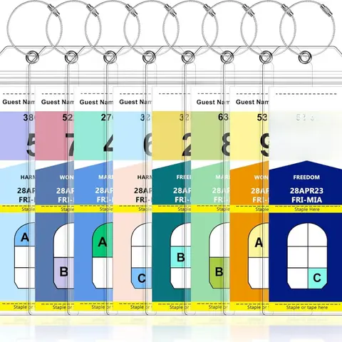 8 Pack Waterproof Stainless Steel Luggage Tags, Cruise Ship Essentials for Norwegian (NCL), Princess, Carnival Cruise Necessities