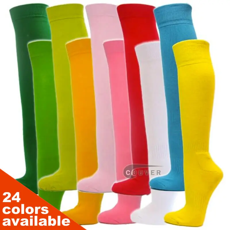 COUVER Youth Kids Athletic Knee High Terry-Cushioned Baseball Softball Multi-Sport Socks