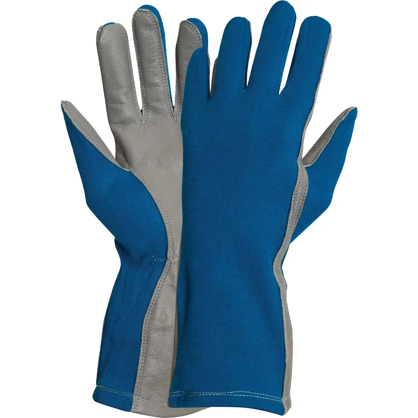 Royal Blue Tactical Flight Gloves, Military-Spec Nomex with Extended Wrist, Flame and Heat Resistant for Pilots and Shooting, Hand Gloves