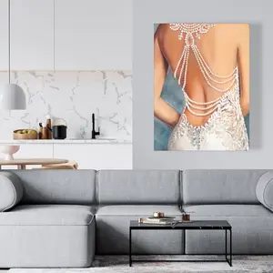 360 stand High-Def Wedding Dress Wall Art Poster Print - 36x48 in. Large Size Home Decor, Bedroom Decor, Ideal Gift, Artwork