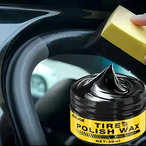 Tire Renewal Paste, Enhances Blackness and Shine, Nano Crystal Layer Application, Tire Maintenance, Anti-Slip, Long-Lasting Gloss, High Efficiency, Tire Coating