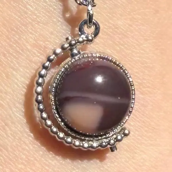 Mookaite Jasper & Howlite Double Sided Reversible Crystal Necklace natural gemstones #handcrafted