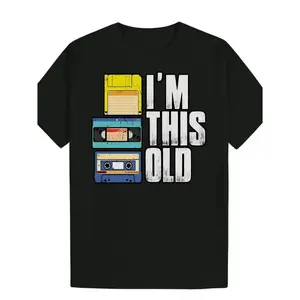 Men’s Vintage Cassette Tape T-Shirt – Retro 80s Music Graphic, ‘I’m Thsold’, Cotton Short Sleeve, Casual Crew Neck, Party & Concert Tee