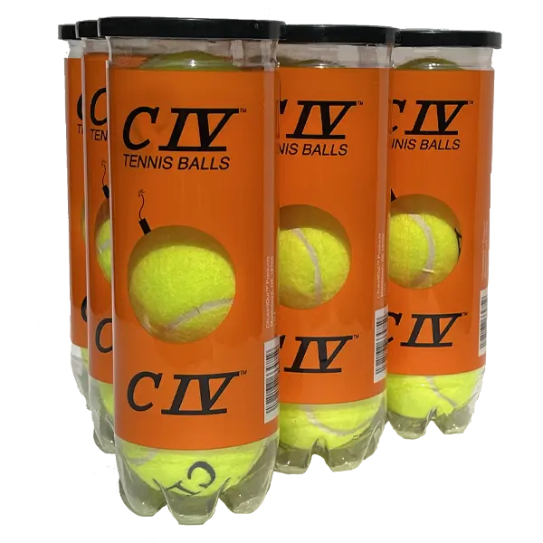 CIV Tennis Balls 6 Pack Pressurized - High-Quality Balls for Hard Court and Clay Court Play, 18 Balls Included, 2.52 Inches Each