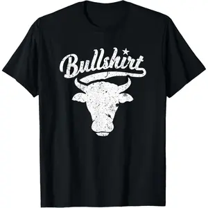 BullShirt Steer Bull Face T-Shirt Funny Puns Silly Humor Tee T-Shirt