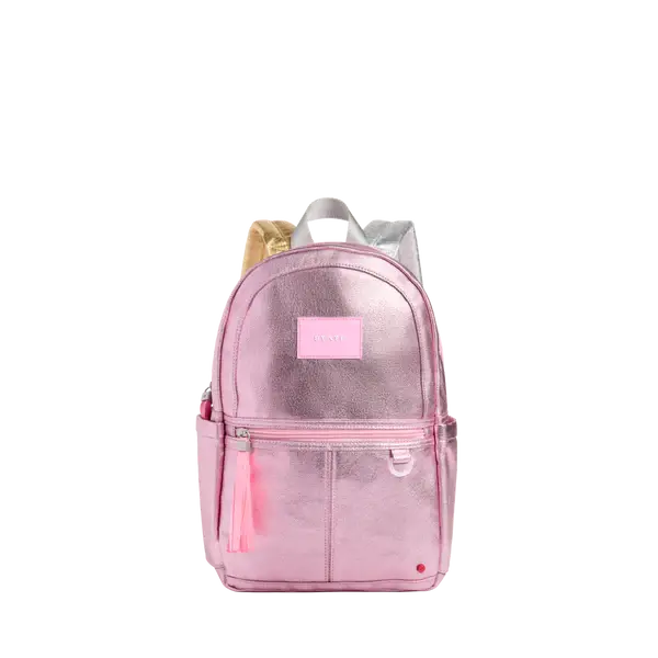 State Backpack-mini pink/silver