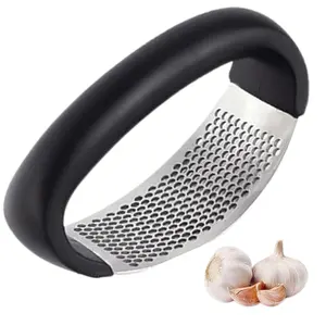 Press Rocker Heavy Duty Stainless Steel  Mincer    Chopper Kitchen Traditional Utensils Chopping Sturdy Fruit garlic crusher