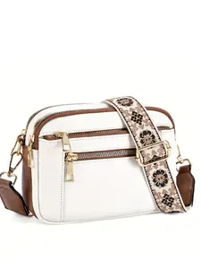 Women's Fashion Crossbody Bag, Large Capacity PU Multi-Functional Fashionable Daily Crossbody Shoulder Bag, Adjustable Strap, Perfect for Travel Shopping, Casual Crossbody Bags