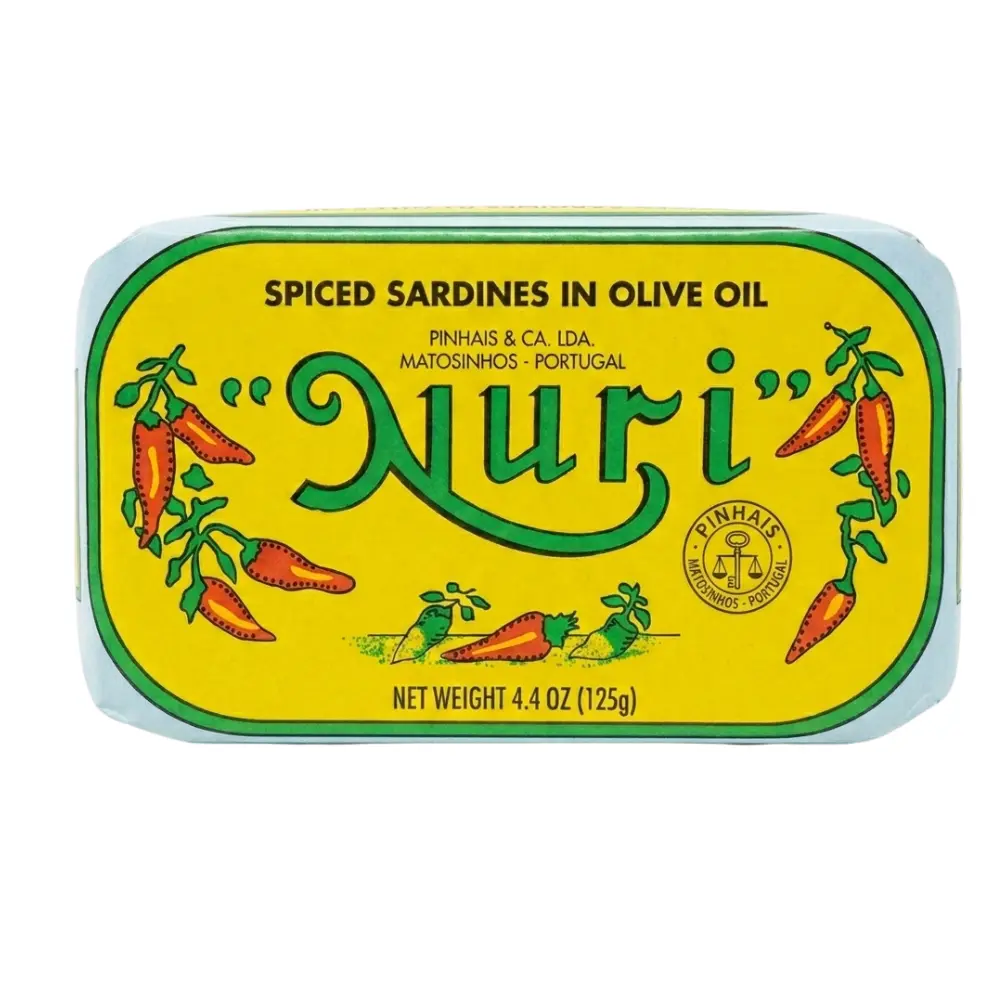 NURI Portuguese Sardines Spiced Olive Oil 10 Pack