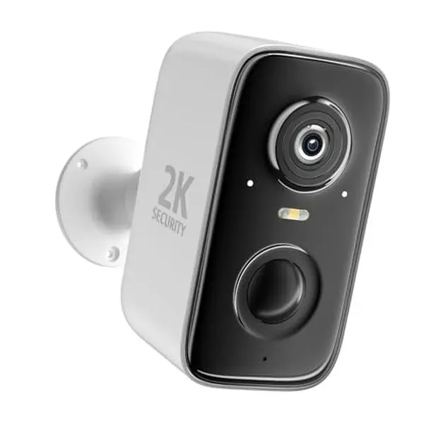 Rraycom Security Cameras Wireless Outdoor,2K Battery Powered AI Motion Detection Spotlight Siren Alarm Surveillance Indoor Home Camera, Color Night Vision, 2-Way Talk, Waterproof, Works/Alexa