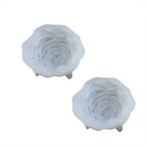2 Packs Peony Flower Silicone Molds, High-Quality Reusable & Flexible DIY Craft Molds for Aromatherapy Candles, Soaps, Clay Crafts