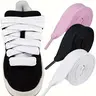 Solid Color 2 cm Wide Shoelaces, Suitable for Casual Shoes, Sports Shoes, Canvas Shoes, Shoelaces for Everyday Use, Shoe Laces for Sneakers
