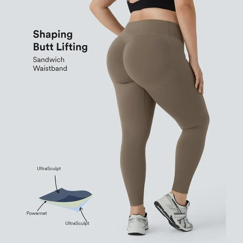 SoCinched High Waisted Butt Lifting Tummy Control Side Pocket Shaping Training UltraSculpt Plus Size Leggings #summer#summervibes#dealsforyoudays