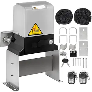 VEVOR Sliding Gate Opener AC1400 3100LBS with 2 Remote Controls, Gate Operator Hardware Kit for, Move Speed 40ft Per Min, Electric Rolling Driveway Slide Gate Motor