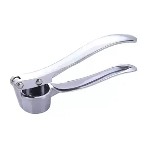 Multifunctional Garlic Press, Stainless Steel Manual Pull-Type Garlic Mincer, Zinc Alloy Garlic Peeler, Kitchen Tool for Cooking