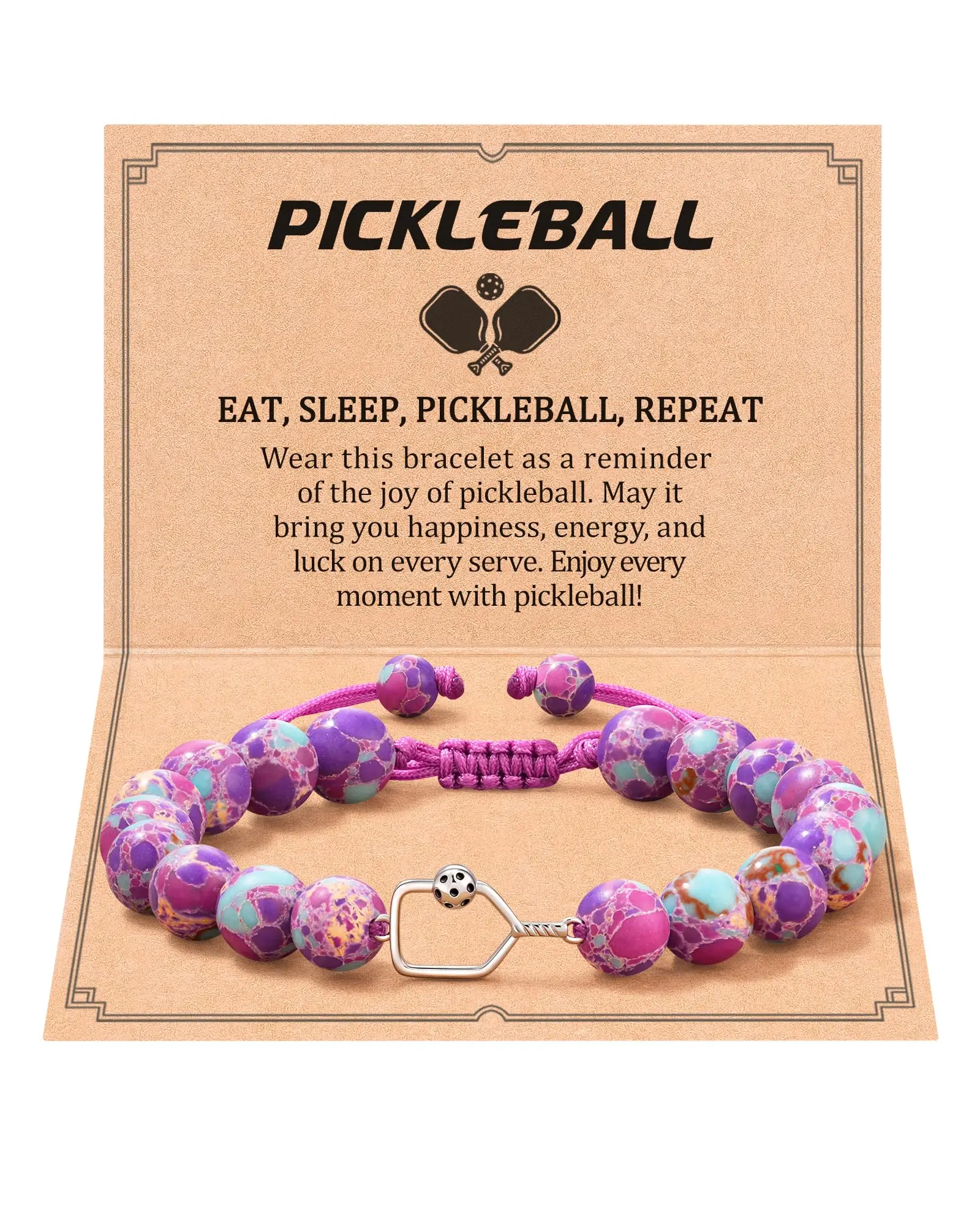 Pickleball Bracelet Gifts for Pickleball Lovers Women Men Birthday gift
