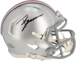 Trey Sermon Ohio State Buckeyes Autographed Riddell Speed Mini Helmet - Fanatics Authentic Certified