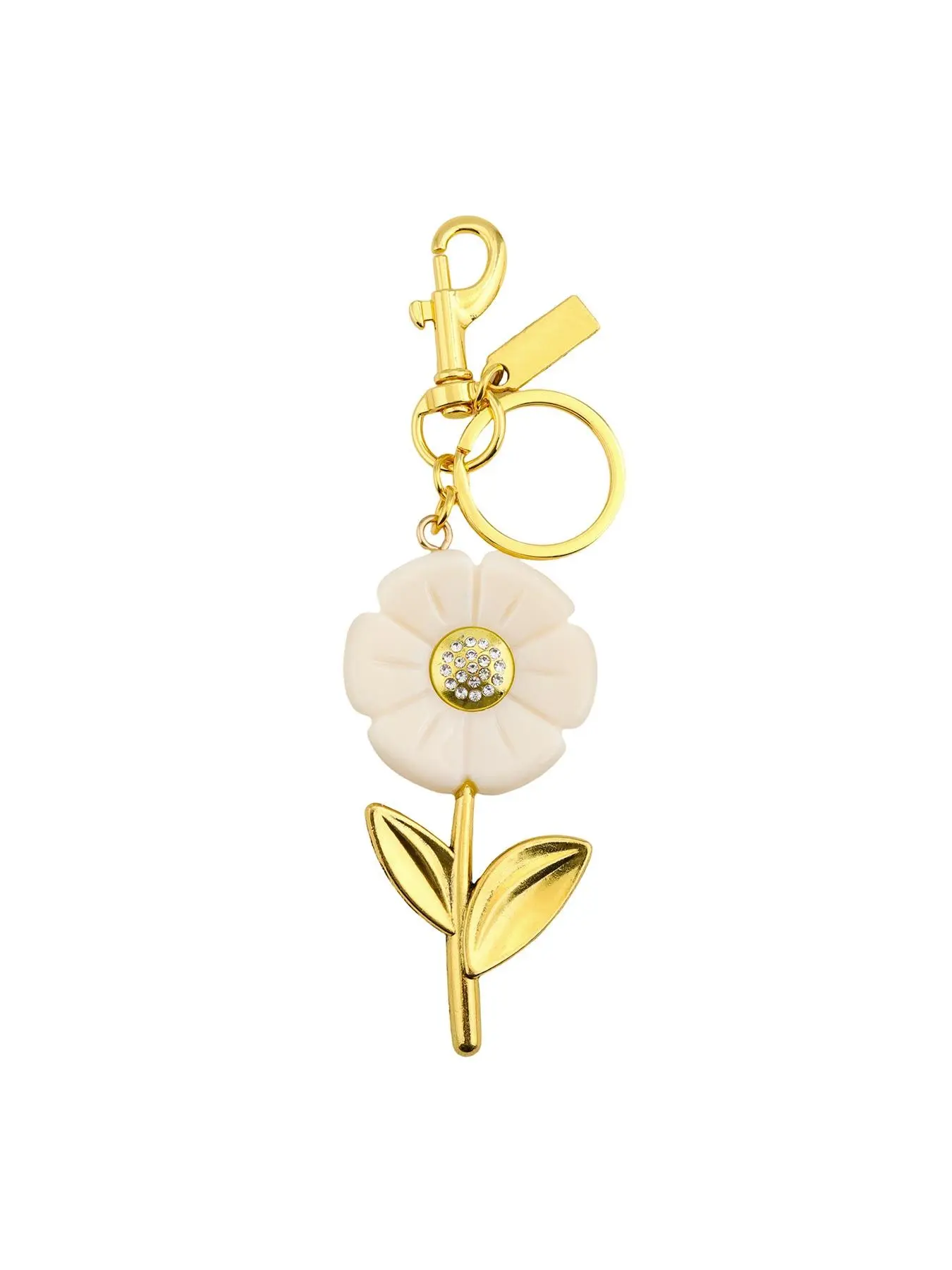 Daisy Flower Bag Charm Keychain, Elegant Floral Design Purse Accessory, Perfect Gift for Women, Durable & Stylish Charm, Pendant Keychain, Ideal for Everyday Use, Floral Pattern Keychain