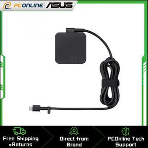 ASUS 65W USB-C Adapter, Fast and efficient USB Type-C adapter for charging on the go