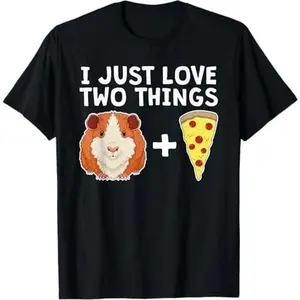 Funny Guinea Pig Pizza Lover Furry Potato Piggy T-Shirt
