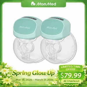 MomMed S10 Pro Breast Pump, Hands-Free Wearable Breast Pump, Big‑Cup Pump, Electric Portable Breast Pump, Breast Milk Pump, Baby Feeding Pumps with 3 Modes and 9 Levels, 24mm Breastfeeding Pump
