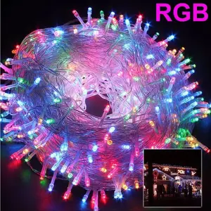 33FT String Lights Battery Box Indoor Christmas Lights Waterproof 8 Modes Plug in Fairy Lights Bedroom Party Wedding Garden Holiday Gifts Decor