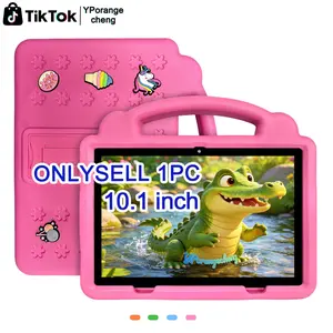 New 10.1 Inch Kids & Student Tablet Set, 5G+WiFi Supported, HD Screen with Dual Cameras & Shockproof Case, Perfect for Office Study, Education & Entertainment, Ideal Gift for Easter Halloween Christmas Birthday, 4 Colors Available, No Adapter Included