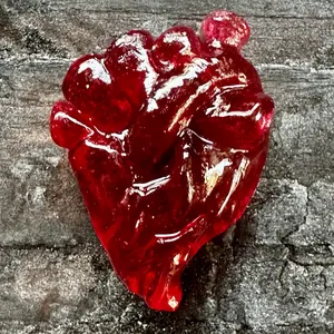 Translucent Red Corazőn Necklace